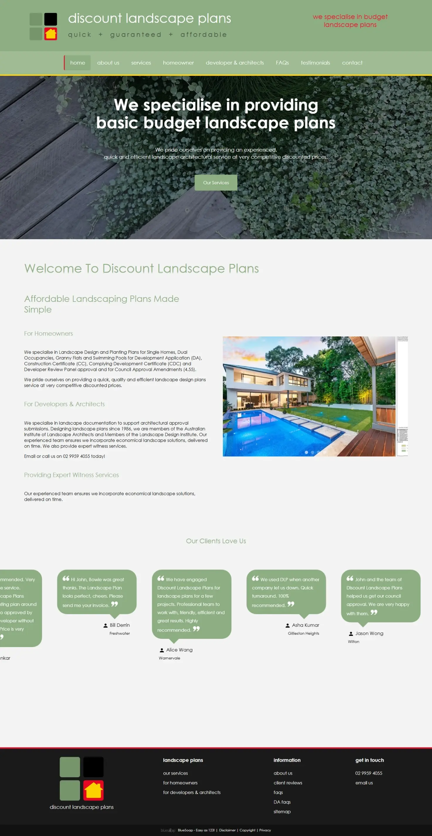 Landscape Designers Website Design